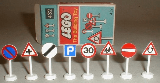 LEGO Road Signs (The Building Toy) (432-1) set, 1966