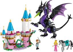 LEGO Maleficent's Dragon Form and Aurora's Castle (43240-1) set