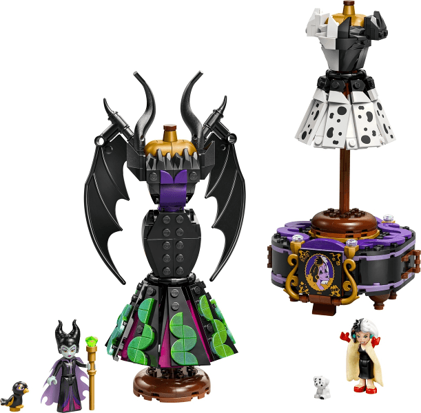 LEGO Maleficent's and Cruella De Vil's Dresses (43262-1) set, 2025
