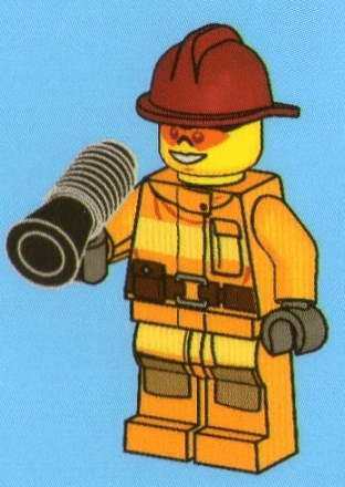 LEGO Advent Calendar 2012, City (Day  1) - Fireman with Loudhailer / Megaphone (4428-2) set, 2012