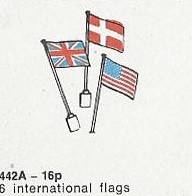 LEGO 6 International Flags (The Building Toy) (442A-1) set