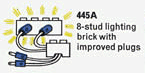 LEGO Lighting Device Pack with Improved Plugs (The Building Toy) (445A-1) set, 1970