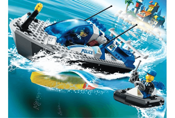 LEGO Turbo-charged Police Boat (4669-1) set, 2004