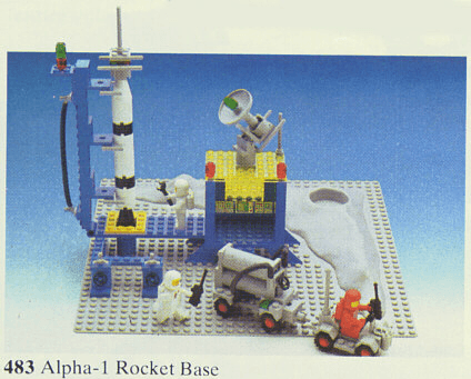 LEGO Alpha-1 Rocket Base (483-1) set, 1979