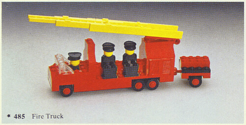 LEGO Fire Truck (485-1) set, 1976