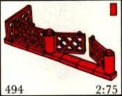 LEGO Gates and Fence, Red (System) (494-1) set, 1967