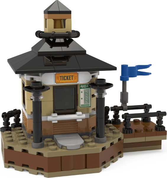 LEGO Amelia Ticket Booth (5009157-1) set, 2025