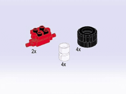 LEGO Hub, Tire and Wheel Suspension (5046-1) set