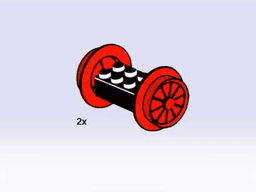 LEGO Wheel Sets, Large, Red (5071-1) set
