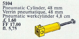 LEGO Pneumatic Cylinder, 48mm, Yellow (5104-1) set
