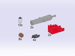 LEGO Cannons with Wheels (5139-1) set