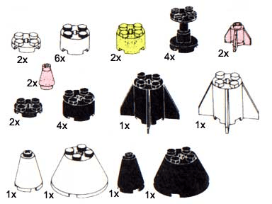 LEGO Rocket Stages (5172-1) set, 1987
