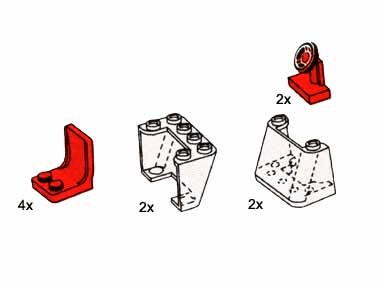 LEGO Seats, Steering Wheels and Windscreens (5188-1) set, 1989