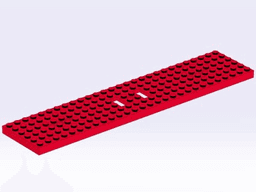 LEGO Wagon Plate, Red (6 x 28) (5309-1) set