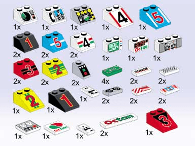 LEGO Decorated Elements (5398-1) set, 1996