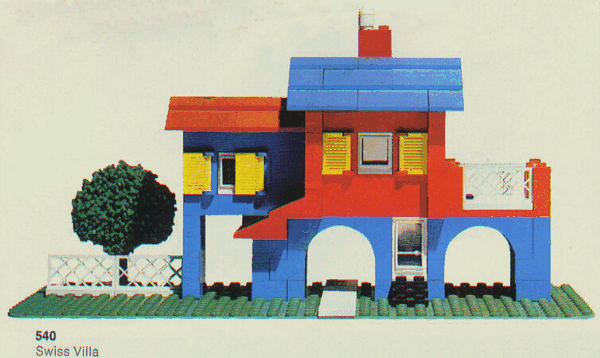 LEGO Swiss Villa (540-3) set, 1973