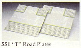 LEGO T Road Plates (551-1) set, 1979