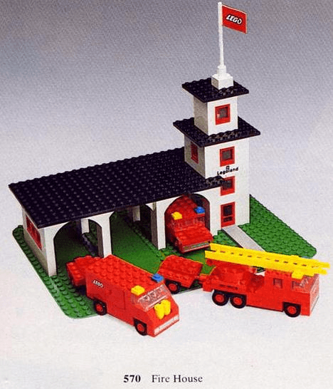 LEGO Fire House (570-1) set, 1973