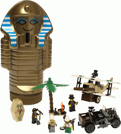 LEGO Treasure Raiders set with Mummy Storage Container (5909-1) set, 1998