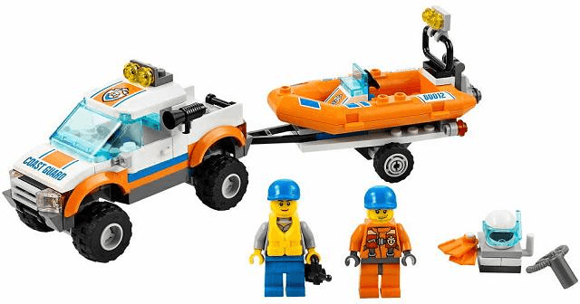 LEGO 4x4 & Diving Boat (60012-1) set, 2013