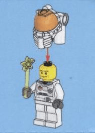 LEGO Advent Calendar 2013, City (Day 13) - Astronaut with Wand (60024-14) set, 2013