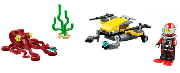 LEGO Deep Sea Scuba Scooter (60090-1) set, 2015