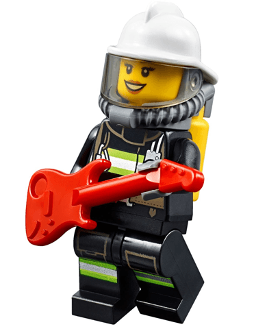 LEGO Advent Calendar 2016, City (Day  2) - Firewoman with Guitar (60133-3) set, 2016