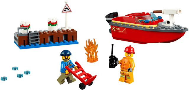 LEGO Dock Side Fire (60213-1) set, 2019