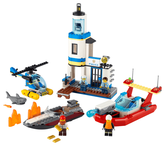 LEGO Seaside Police and Fire Mission (60308-1) set, 2021