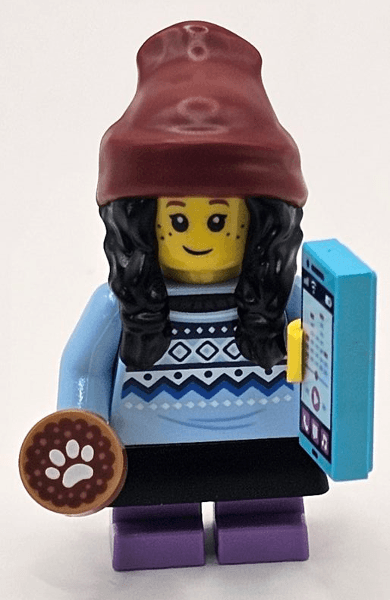 LEGO Advent Calendar 2023, City (Day 14) - Girl with Cell Phone / Smartphone and Dog Treat (60381-15) set, 2023