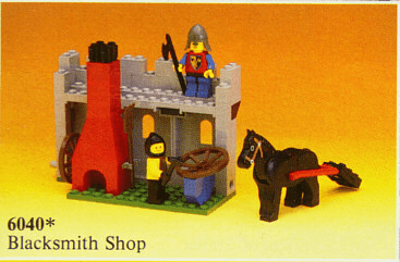 LEGO Blacksmith Shop (6040-1) set, 1984