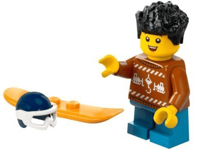 LEGO Advent Calendar 2024, City (Day  1) - Snowboarder with Holiday Sweater (60436-2) set, 2024