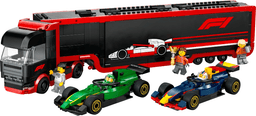 LEGO F1 Truck with RB20 & AMR24 F1 Cars (60445-1) set