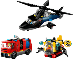 LEGO Helicopter, Fire Truck & Submarine Remix (60462-1) set