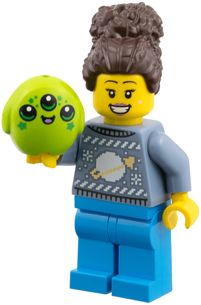 LEGO Advent Calendar 2025, City (Day 13) - Woman with Alien Plush Toy (60475-14) set, 2025