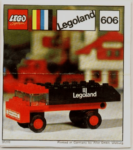 LEGO Tipper Lorry (606-2) set, 1972