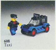 LEGO Taxi (608-2) set, 1979