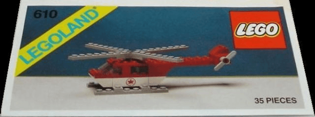 LEGO Rescue Helicopter (610-2) set, 1987