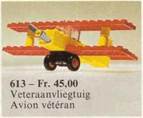 LEGO Biplane (613-1) set, 1974