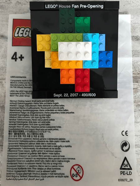 LEGO LEGO House Pre-Opening Fan Set (6168272-1) set, 2017