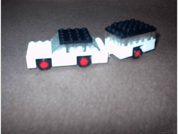 LEGO White Car and Camper (623-2) set