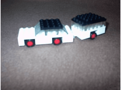 LEGO White Car and Camper (623-2) set, 1970