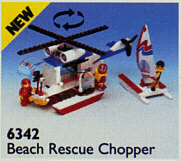 LEGO Beach Rescue Chopper (6342-1) set, 1993