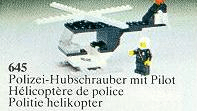LEGO Police Helicopter (645-1) set, 1979