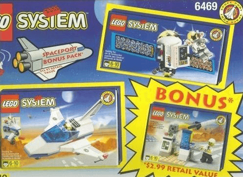 LEGO Spaceport Bonus Pack (6469-1) set, 1999