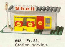 LEGO Shell Service Station (648-1) set, 1971