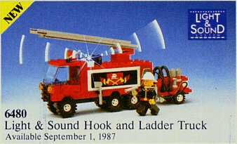 LEGO Hook and Ladder Truck (6480-1) set, 1986