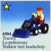 LEGO Tractor (6504-1) set, 1988