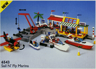 LEGO Sail N' Fly Marina (6543-1) set, 1994