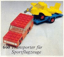 LEGO Car with Plane Transporter (660-1) set